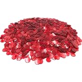 YH Poker 1000 Bingo Chips Markers Tokens - Plastic Discs Chip Counters for Bingo Game Set, Great for Parties Classroom Game Night-Red Color