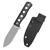 QSP Canary Fixed Blade Knife, 4.25" DC53 Stonewash
