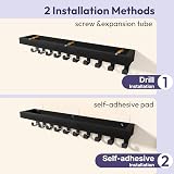 SWTYMIKI Key Holder 10 Hooks Wall Mount Key Rack Mail Organizer view 4