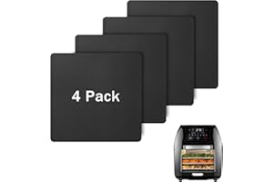 4PCS Oven Liners for CHEFMAN 10qt Air Fryer, Baking Mat Reusable Compatible with CHEFMAN Multifunctional Digital Air Fryer Ac