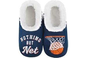 Snoozies Pairables Kids Slipper Socks, Non-Skid Sherpa-Lined House Shoes for Girls and Boys