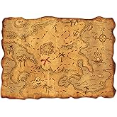 Plastic Treasure Map Party Accessory (1 count) (1/Pkg)