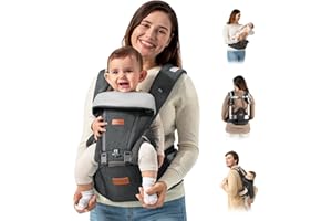 besrey Baby Carrier Hip Seat for Dad, Front Summer Infant Carrier Newborn to Toddler, Plus Men Backpack Holder, Harness for Carrying Infant, Hip Seat with Strap