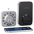 ULTRALOQ Smart Lock U-Bolt WiFi, Built-in WiFi Smart Door Lock with Door Sensor, Keyless Entry Door Lock Deadbolt, WiFi Deadbolt Lock, Voice Control with Alexa, App Remote Access, Share Access