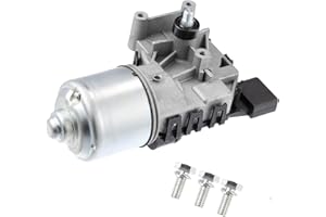 Motoforti Windshield Wiper Motor, for Volkswagen Jetta 2011-2015, Metal Plastic, 6R1955119A 5C6-955-113A, Front