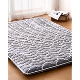 6th Generation Japanese Floor Futon Mattress - Extra-Thick 9-Layer Modern Futon with 100% High-Density Foam, Portable Floor Mattress Sleeping Pad for Adults, Guest Room, Dormitory, Queen Size(60"X80")