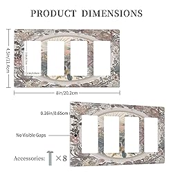 Tewujay Decorative Light Switch Covers Abstract