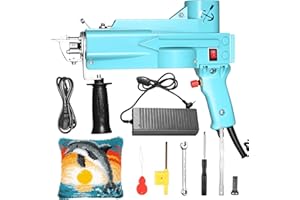 FancyBant Tufting Gun Kit 2 in 1 - Cut Pile and Loop Pile Tufting Gun Kit, Handheld Knitting Rug Tufting Gun Machine Starter Kit with Yarn Tufting Cloth Backing Cloth Tools Kit