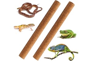 MUYG Natural Climbing Pet Cork Stick Natural Tree Frog Cork Wood Stick Branch Reptiles Climbing Branches Reptiles Use Cork Branches Climb Branches for Frogs, Snakes,Lizards, Bearded Dragons