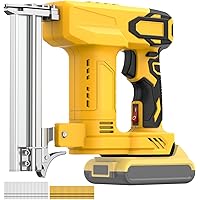 18 Gauge Cordless Brad Nailer & Staple Gun for DE Walt 20V Battery (No Battery), 2 in 1 Electric Nail Gun/Staple Gun Battery 