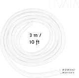 LIVAIA Self-Closing Cable Duct White 12-20mm x 3m Desk Cable Management view 3