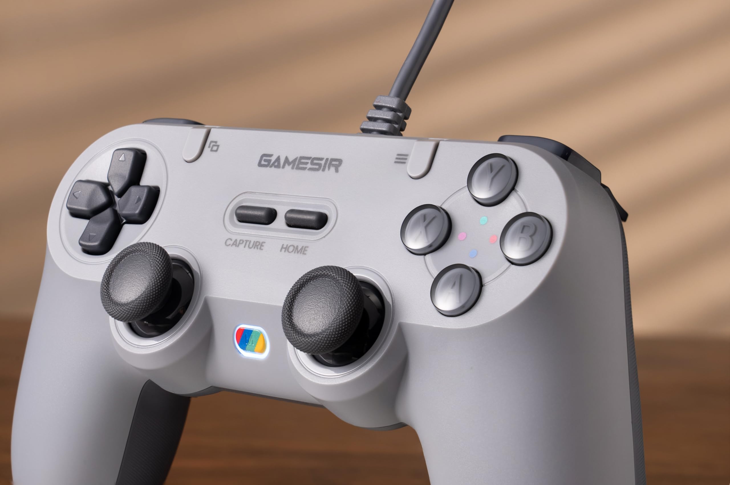 GameSir Tegenaria Lite Wired Controller for PC , Wired 1000Hz Polling Rate, Hall Effect Joysticks and 2 Remappable Buttons, Dual Vibration , Turbo, PC Gaming Controller for Steam/Android/iOS/Switch ( Grey)