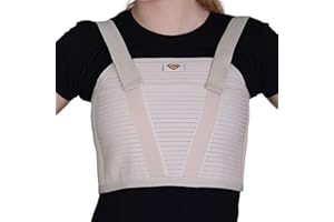Armor Adult Unisex Chest Support Brace to Stabilize the Thorax after Open Heart Surgery, Thoracic Procedure, or Fractures of the Sternum or Rib Cage, Tan Color, Size Large, for Men and Women