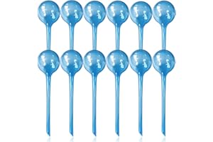 MOONSOUND Large 12pcs Plant Watering Globes, Plastic Plant Garden Self Watering Devices, Plant Automatic Waterer Self Watering Bulbs for Indoor Outdoor Potter Plants