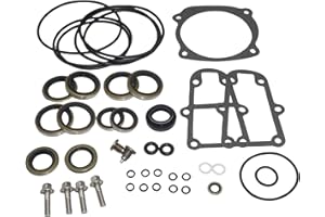 SeaSierra 5006373 Gearcase Lower Unit Seal Kit for Johnson Evinrude 75-300HP 1985-2005 Outboard Engines Replacement 5000411
