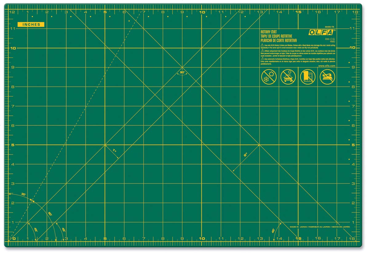 OLFA Gridded Cutting Mat 12