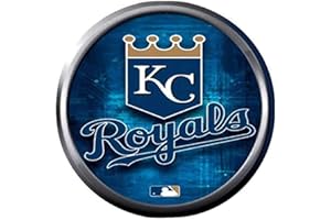 UNKNOWN Blue Royals MLB Baseball Kansas City Logo KC 18MM - 20MM Snap Jewelry Charm