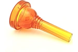 KELLY MOUTHPIECES KELLY-12C - Small-shank Trombone/Baritone Lexan-Mouthpiece - Crystal-Orange