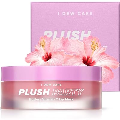 I DEW CARE Plush Party | Overnight Lip Sleeping Mask for Hydrating Dry Lips | Korean Skincare, Vegan, Cruelty-free, Gluten-free, Paraben-free