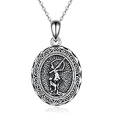 AXELUNA Greek Goddess Necklace Sterling Silver Artemis Goddess of The Hunting Mythology Jewelry for Women Gifts
