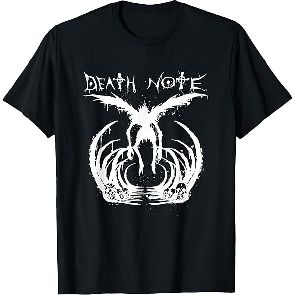 Amazon.com: Death Note Old English L Anime T-Shirt : Clothing