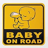 ZATOOTO Baby On Board Sticker Car - Reflective Safety Sign Waterproof Sticker for Car, Truck, Vehicle, Window or Bumper