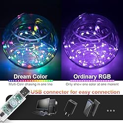 Smart Fairy String Lights 2 Pack WS2812B 33FT USB