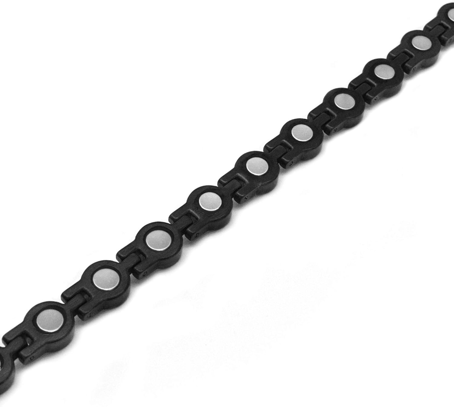 MagnetRX® Women’s Magnetic Therapy Bracelet - Arthritis & Carpal Tunnel Pain Relief Crystal Bracelets for Women - Adjustable Length with Sizing Tool (Black): Health & Personal Care