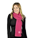 C.C Unisex Winter Thick Ribbed Knit Stretchy Plain Extra Long Scarf Wrap