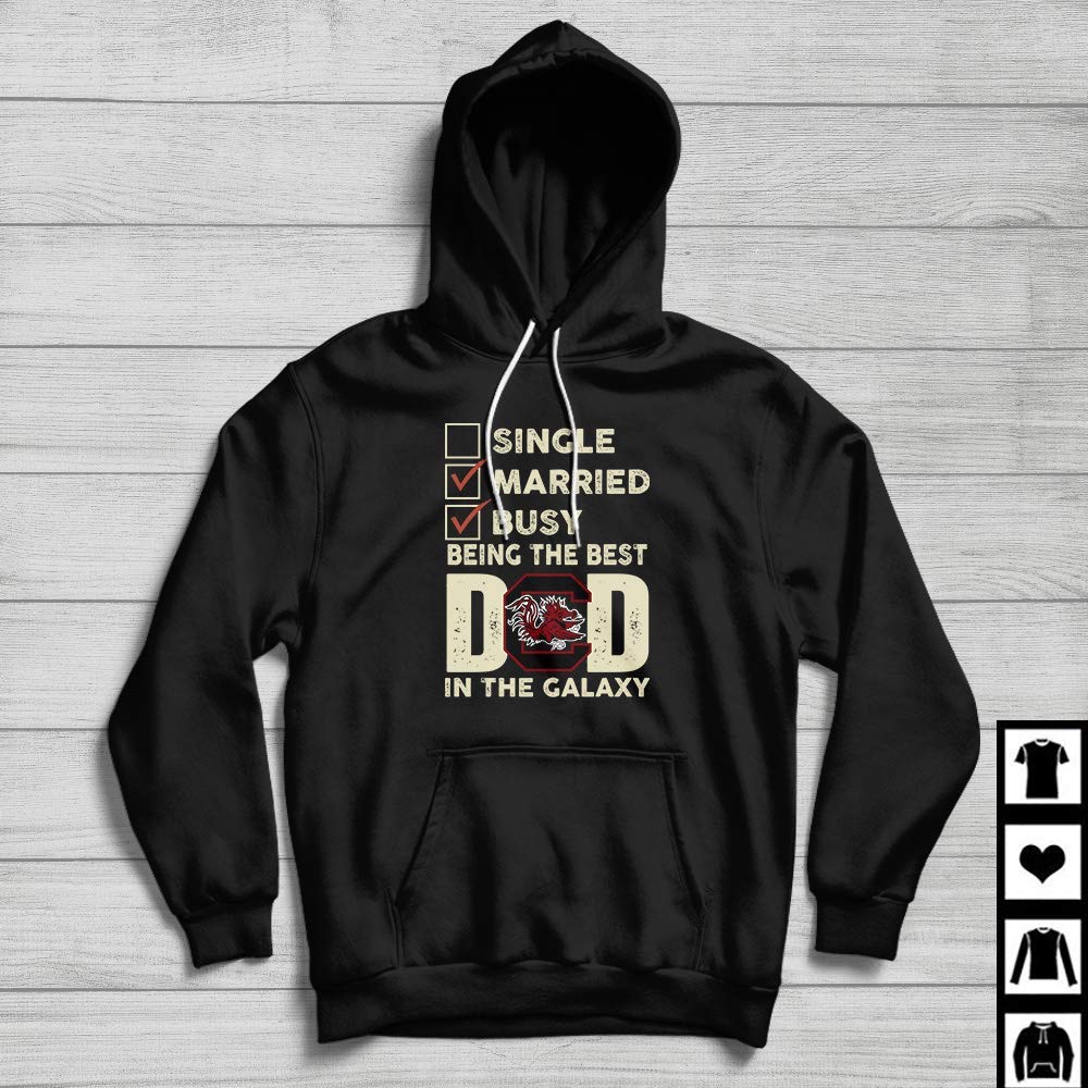 South Carolina Gamecocks Best Dad In The Galaxy Father's Day Gift Fan T-shirt 