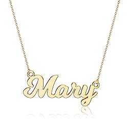 Ursteel Mary Necklace, Custom Name Necklace