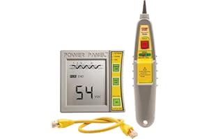 Triplett Byte Brothers Inline Power Panel PoE Analyzer and CAT 5/6 Digital Voltmeter with Tracer Probe (POE1000ILT)