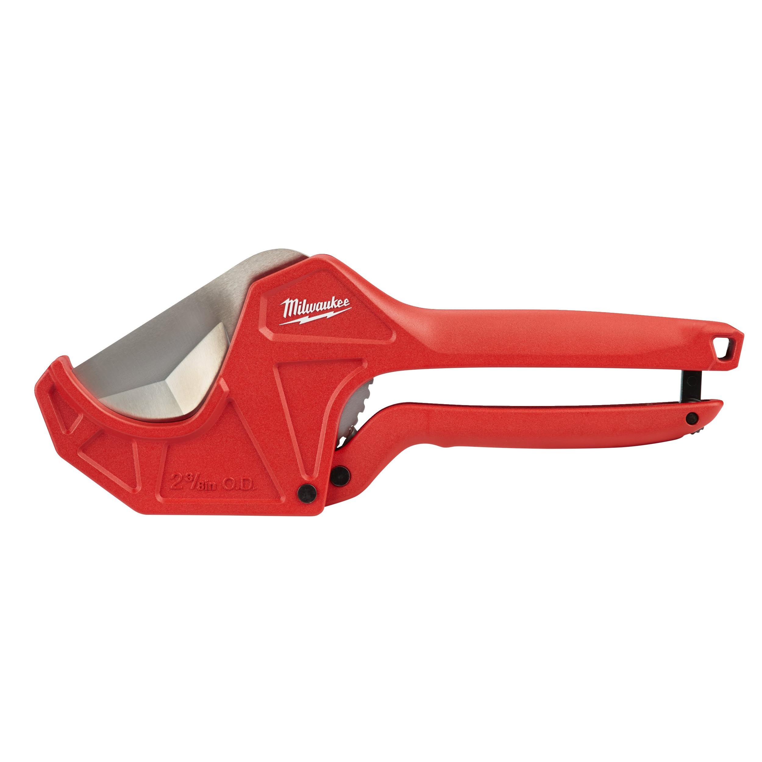 Milwaukee 4932464173 Ratcheting PVC Cutter, 63mm, Red