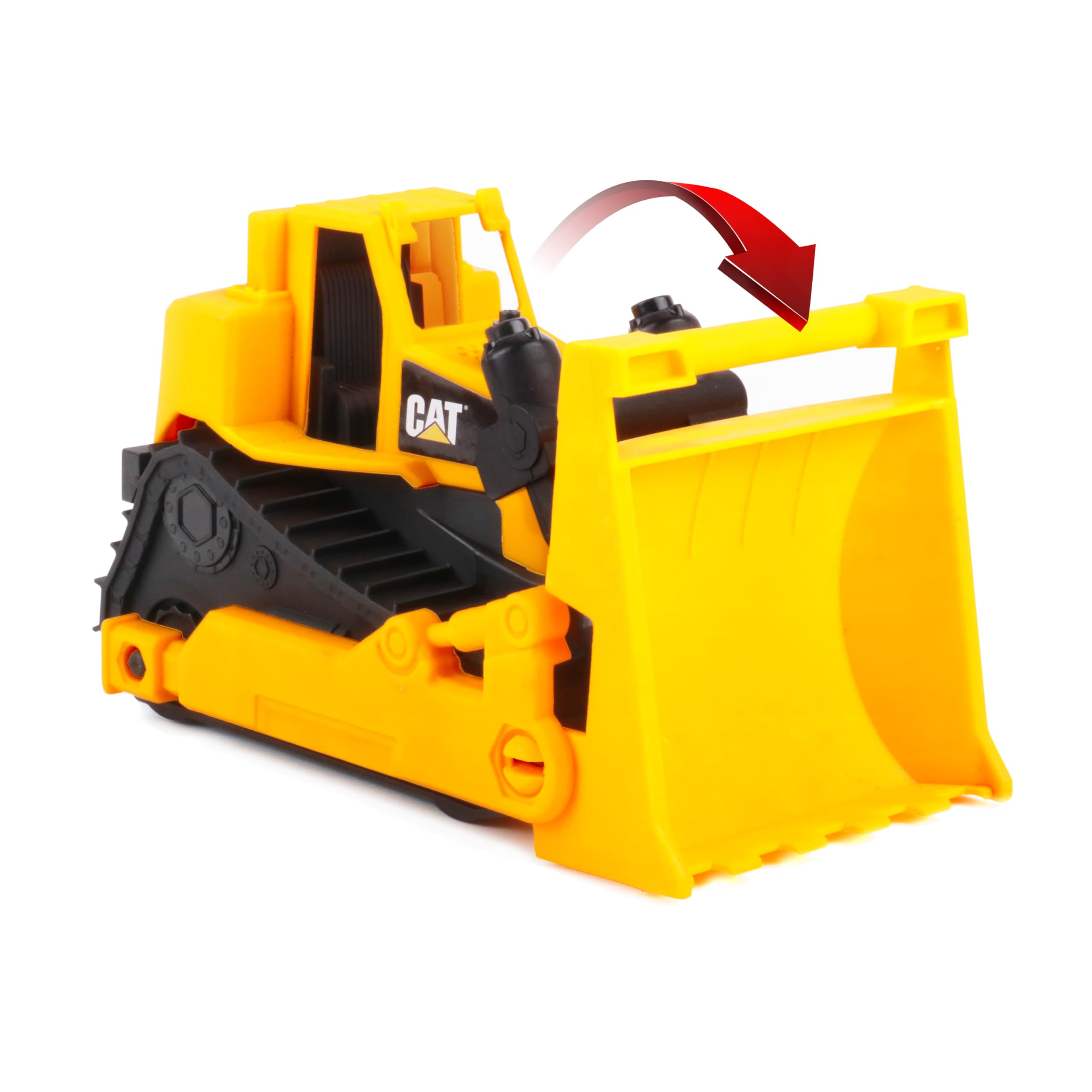 Cat Construction Fleet 10” Bulldozer Toy – Heavy‑Duty Plastic, Working Blade & Free‑Rolling Wheels, Indoor/Outdoor Sandbox Vehicle for Toddlers & Kids Ages 2 +