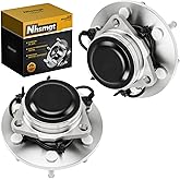 Nhsmgt 515054 Pair Front Wheel Bearing Hub Compatible with RWD 99-04 Silverado 1500 Sierra 1500, 00-06 Tahoe Suburban 1500 Yukon Escalade, 02-06 Avalanche 1500,Express Savana 1500 2500 6Lug w/ABS 2pcs