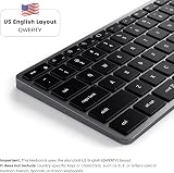 Satechi Slim X3 Bluetooth Keyboard US QWERTY Backlit Numeric Pad Space Grey view 2