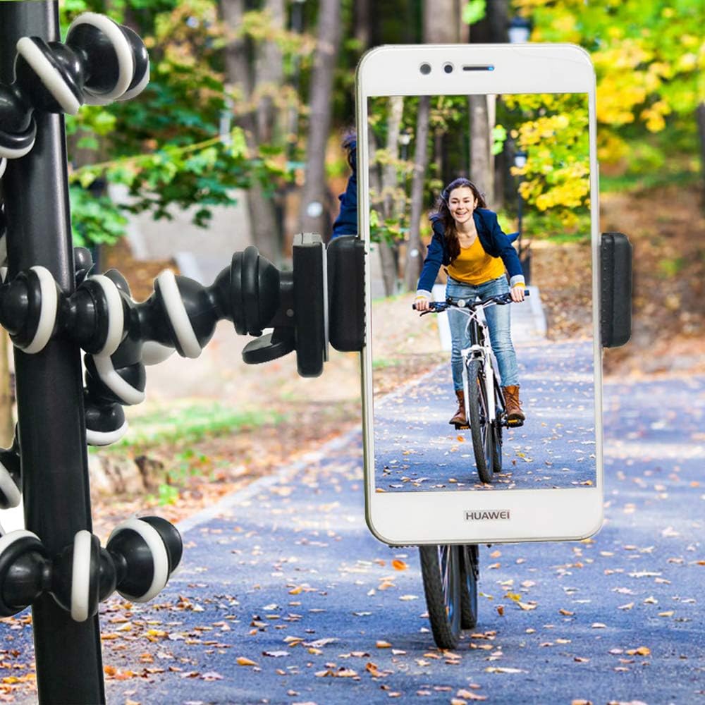 Kingneed Portable Flexible Cell Phone Octopus Tripod Phone Holder Selfie Tripod with Wireless Bluetooth Remote Shutte/Extendable Mount Holder: Camera & Photo