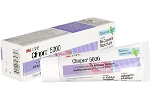 3M Clinpro 5000 Anti-Cavity Toothpaste (1.1% Sodium Fluoride) - Spearmint Flavour, 113 g