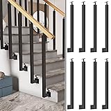 SDFVSDF 8-pcs Side Mount Stairs Railing