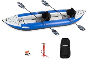 Sea Eagle 380X 12'6" Explorer Inflatable Kayak- Fishing, Touring, Camping, Exploring &White Watering-Self Bailing, Removable Skeg, Drop Stitch Floor
