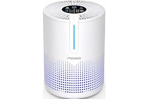 Air Purifiers for Bedroom Home 430 Sq.Ft, MOOKA H13 HEPA Filter Small Portable Air Purifier with USB Cable Fragrance Sponge for Smokers Pollen Pets Dust Odors, Desktop Air Cleaner for Car RV, M01