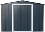 Duramax ECO 8x6 Metal Garden Storage Shed Anthracite 4.77 m² view 7