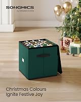 SONGMICS Christmas Decoration Storage Box 64 Slots 7.6 cm Green RFB036C01 view 2