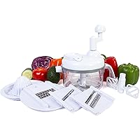 Ultra Chef Express Food Chopper - 7 in 1 Chopper, Mixer, Blender, Whipper, Slicer, Shredder and Juicer