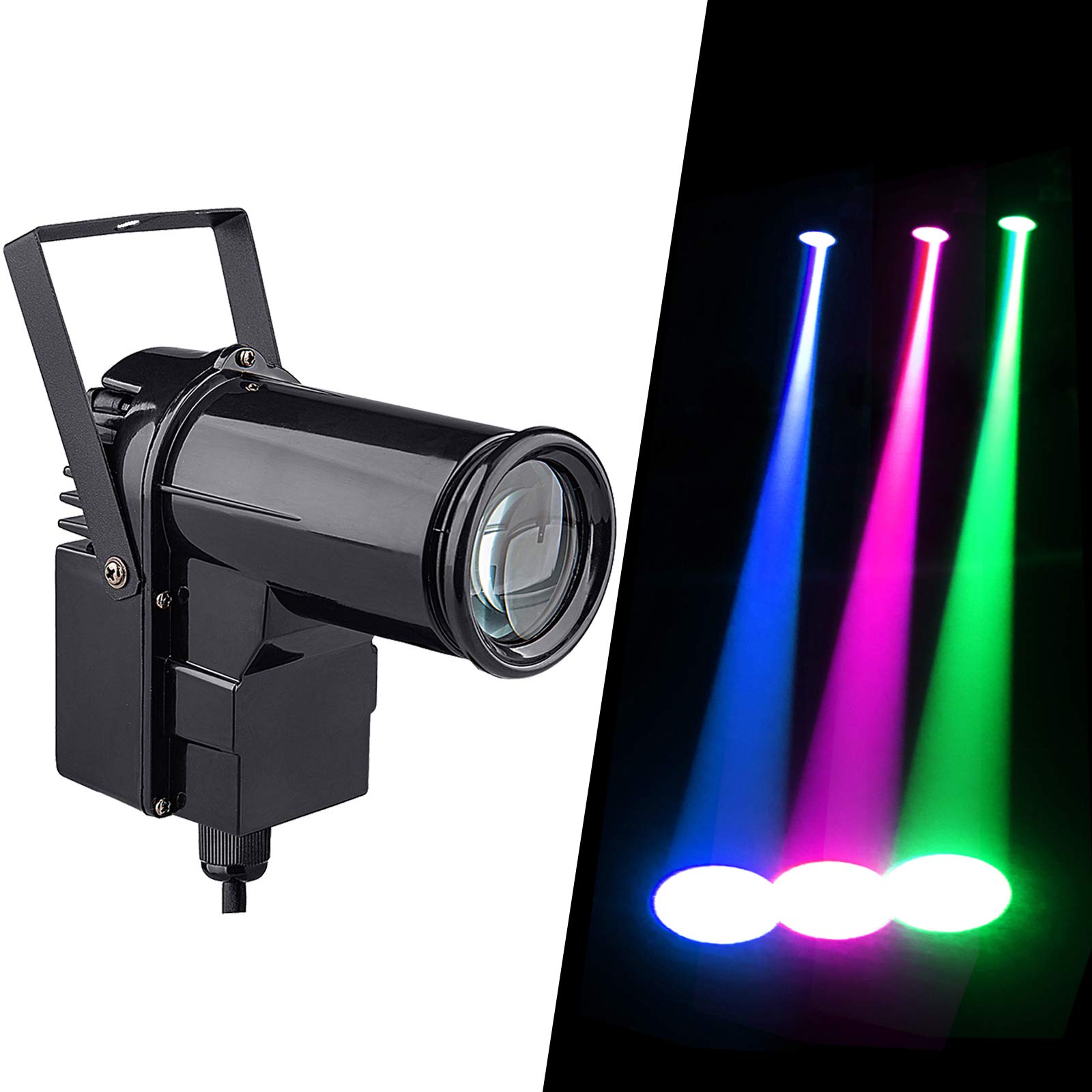 9w RGB Beam Lights for Disco Ball Light, Disco Ball Spotlight+ Mirror Ball Pinpoint Lights Spot Light Stage