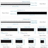 GIAK 130pcs 2.54mm Pin Header Male Female Breakaway PCB 40Pin Arduino Prototype view 2