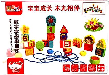 sunnytoyz String of Beeds Wooden Toys