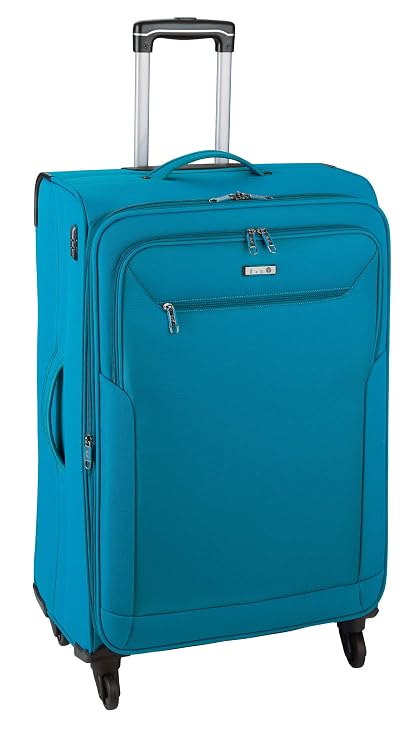 reisekoffer leicht stoff StoffkofferReisekoffer GepäckStoffKofferTrolleyPetrolL 67cm