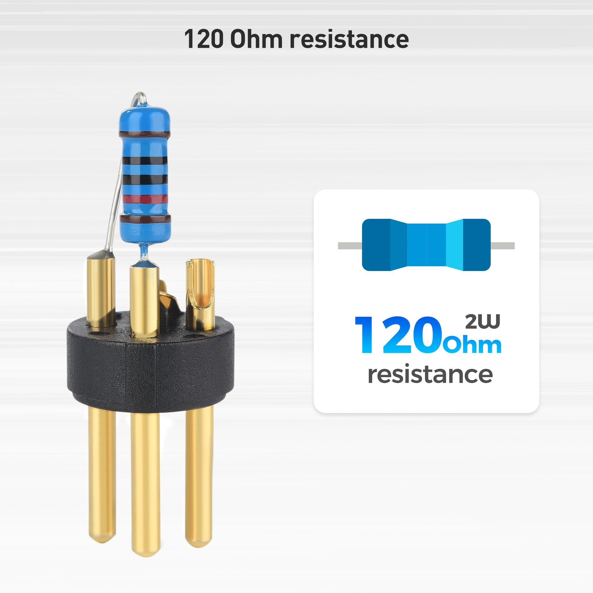 Cable Matters 2-Pack 120 Ohm 3-Pin XLR Terminator/DMX Terminator - Optimal Signal Integrity for Lighting and Audio Systems