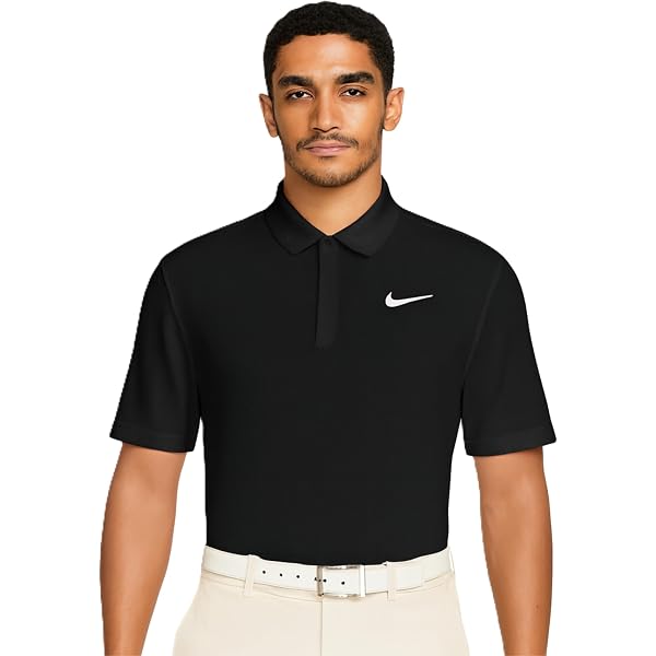Amazon.com: Nike Tour Men's Dri-FIT Golf Polo (Black/Turf Orange